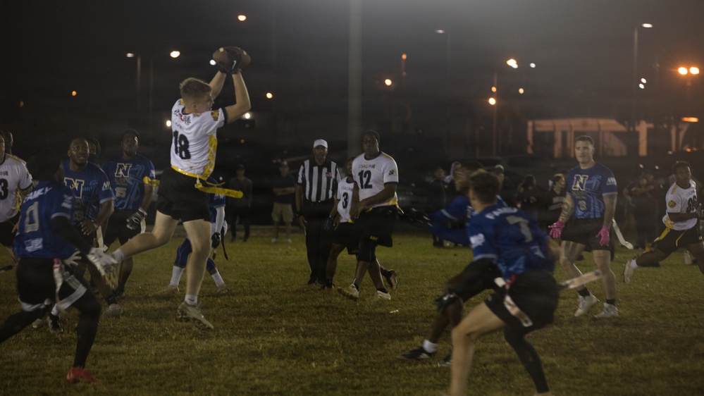 Army-Navy Flag football, Camp Shields, Okinawa, Japan