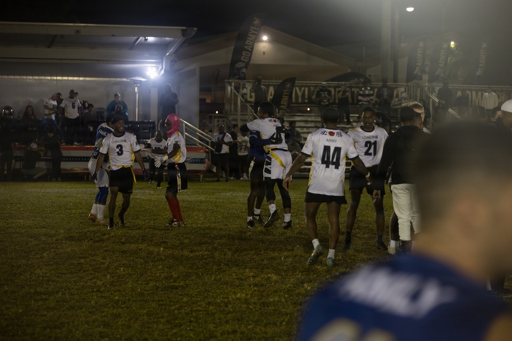 Army-Navy Flag football, Camp Shields, Okinawa, Japan