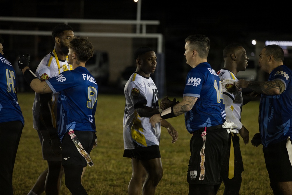Army-Navy Flag football, Camp Shields, Okinawa, Japan