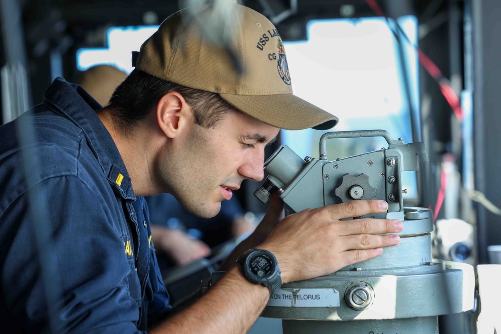 USS Lake Erie (CG 70) Replenishment-At-Sea with USNS Kanawha (T-AO 196)