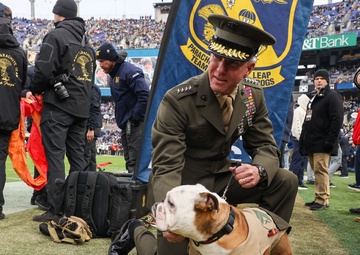 Cpl. Chesty XVI takes on "America's Game"