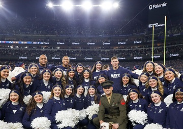 Cpl. Chesty XVI takes on "America's Game"