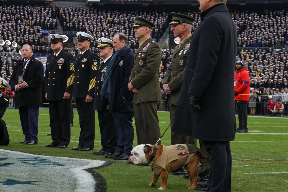 Cpl. Chesty XVI takes on "America's Game"