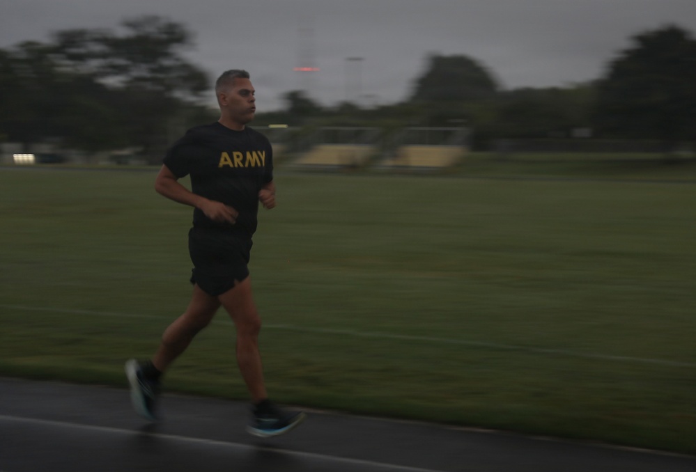 101st Troop Command units conduct Army Fitness Test