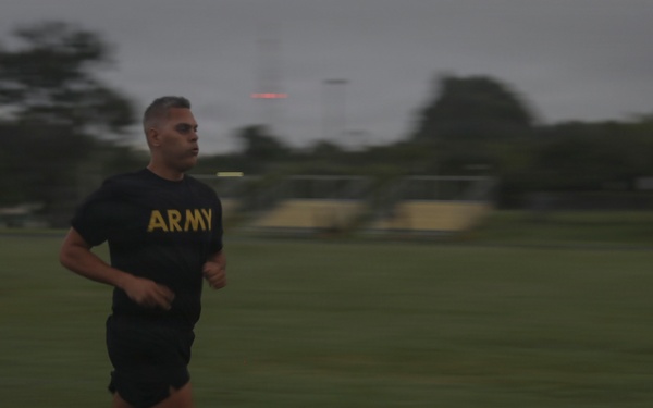 101st Troop Command units conduct Army Fitness Test