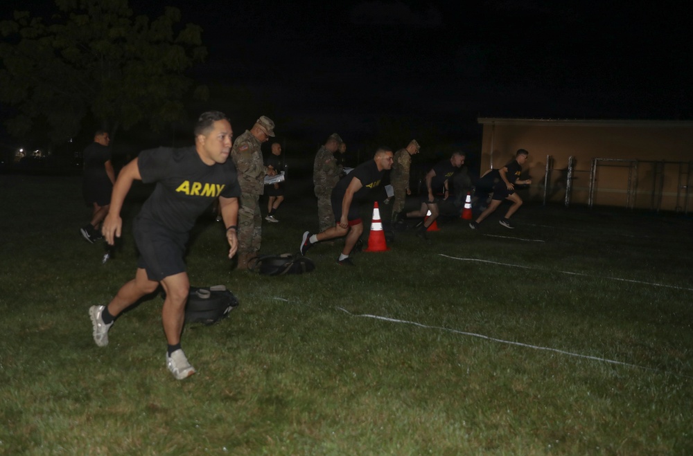 101st Troop Command units conduct Army Fitness Test