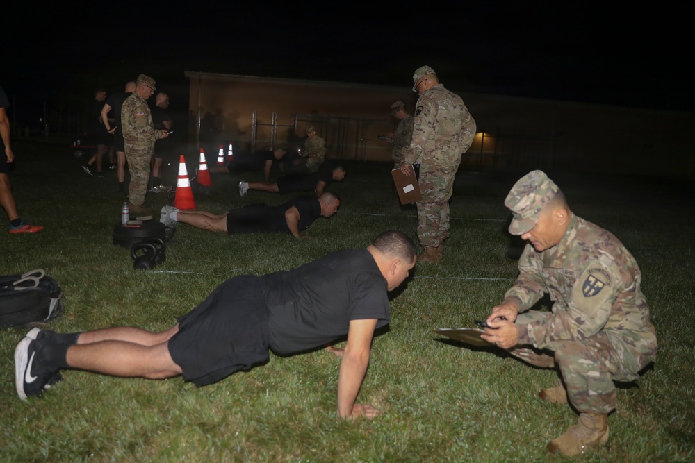 101st Troop Command units conduct Army Fitness Test
