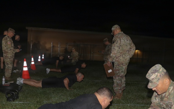 101st Troop Command units conduct Army Fitness Test