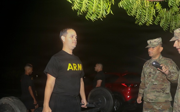 101st Troop Command units conduct Army Fitness Test