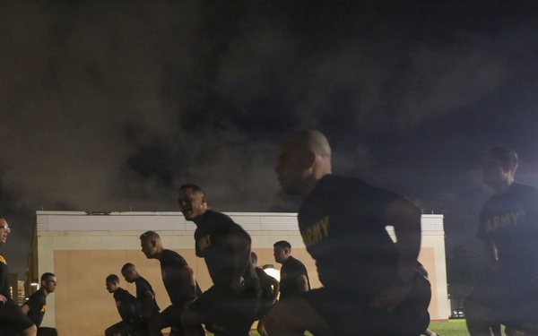 101st Troop Command units conduct Army Fitness Test