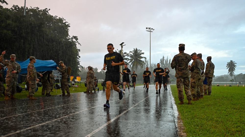 101st Troop Command units conduct Army Fitness Test