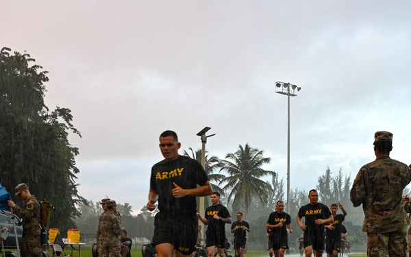 101st Troop Command units conduct Army Fitness Test