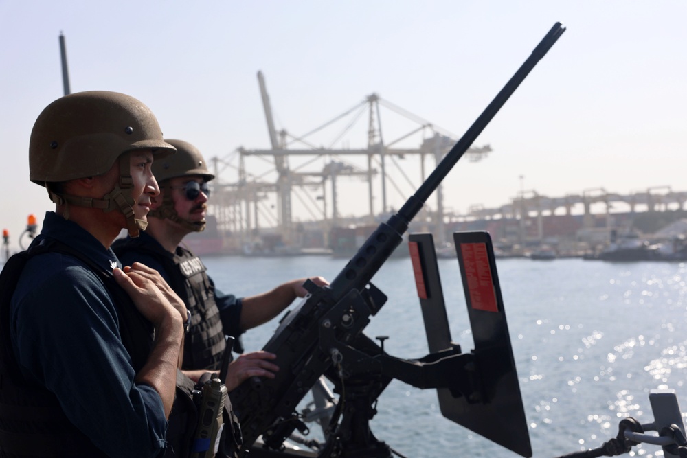 USS Roosevelt (DDG 80) Conducts Sea-and-Anchor, Departs Jebel-Ali, United Arab Emirates