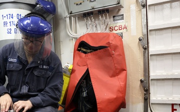 USS Roosevelt (DDG 80) Conducts Maintenance in the Gulf of Oman