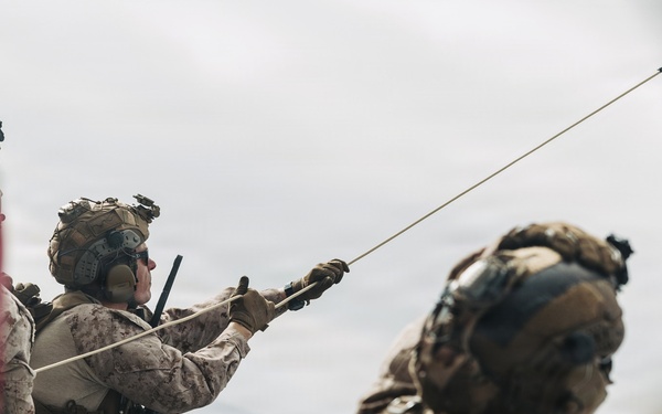 11th MEU Marines, Sailors Conduct Fast-Rope Training Aboard USS Boxer
