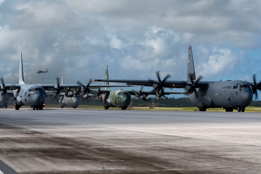 374 AEW, partnering nations participate in elephant walk for OCD25