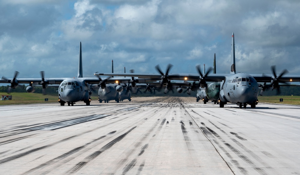 374 AEW, partnering nations participate in elephant walk for OCD25