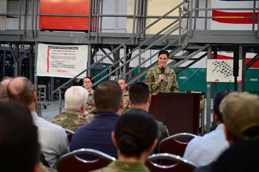 Passing the Guidon: Three Leadership Changes at the 165th AW