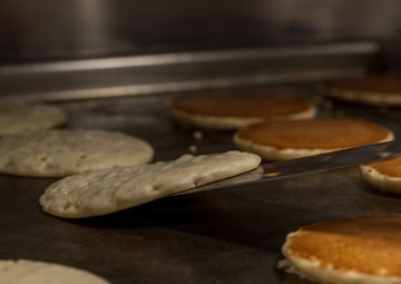 11th MEU Marines, Sailors Prepare Brunch for the Crew Aboard the USS Boxer