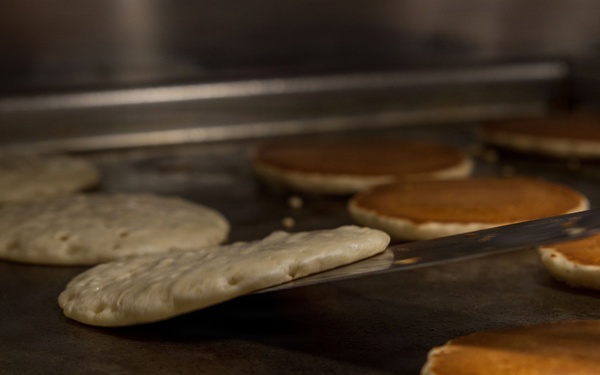 11th MEU Marines, Sailors Prepare Brunch for the Crew Aboard the USS Boxer