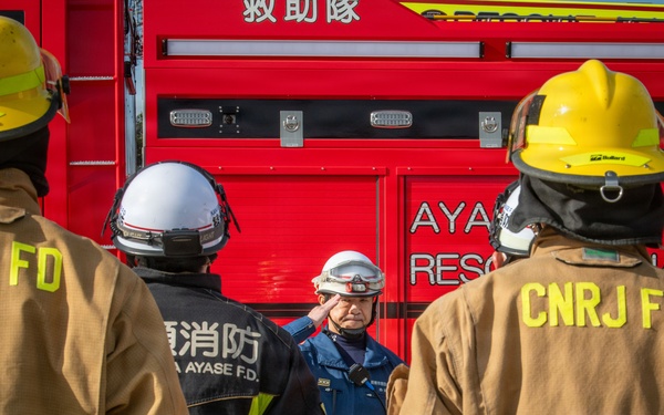 CNRJ Fire and Emergency Services and Ayase City Fire Department Bilateral Training