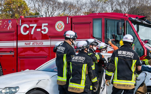 CNRJ Fire and Emergency Services and Ayase City Fire Department Bilateral Training