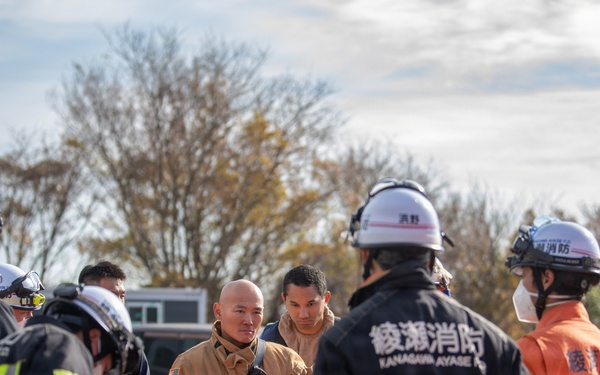 CNRJ Fire and Emergency Services and Ayase City Fire Department Bilateral Training