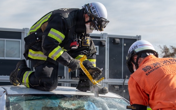 CNRJ Fire and Emergency Services and Ayase City Fire Department Bilateral Training