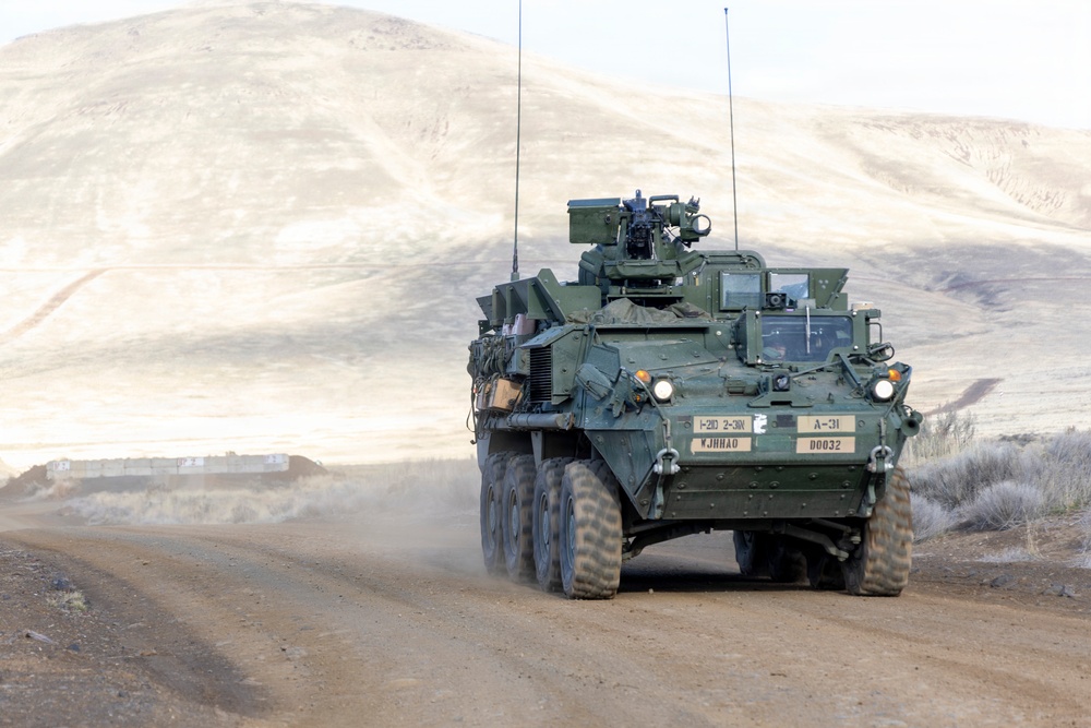 1-2 Stryker Brigade Combat Team Conducts Mark 19 Live Fire Training