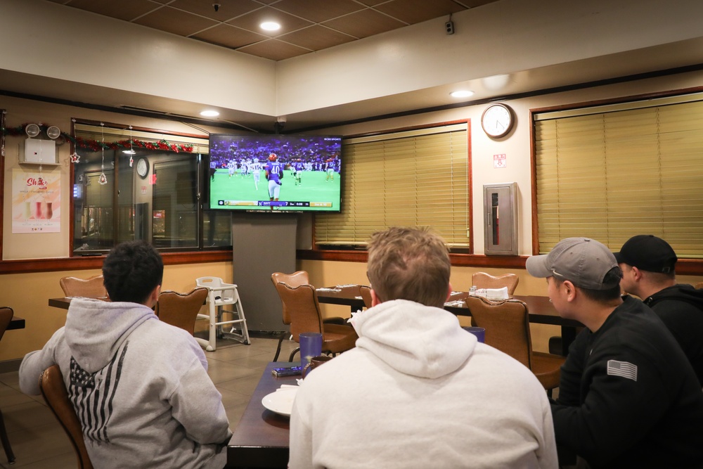 Soldiers watch 2025 Army vs. Navy football game