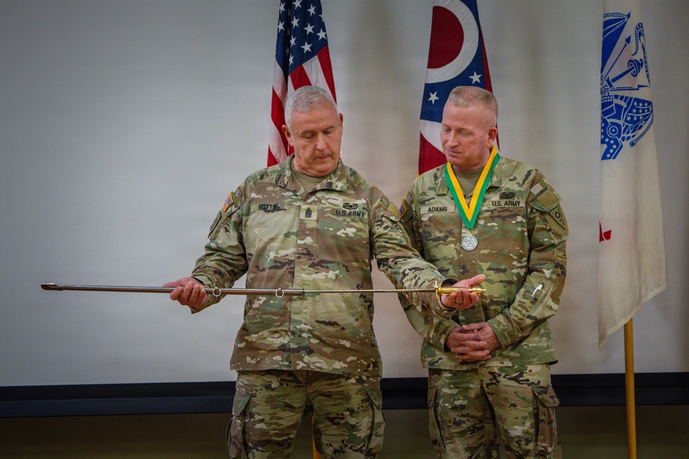 Command Sergeant Major William Adams Retirement Ceremony