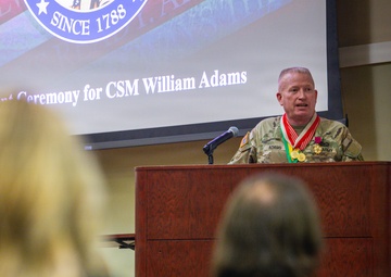 Command Sergeant Major William Adams Retirement Ceremony