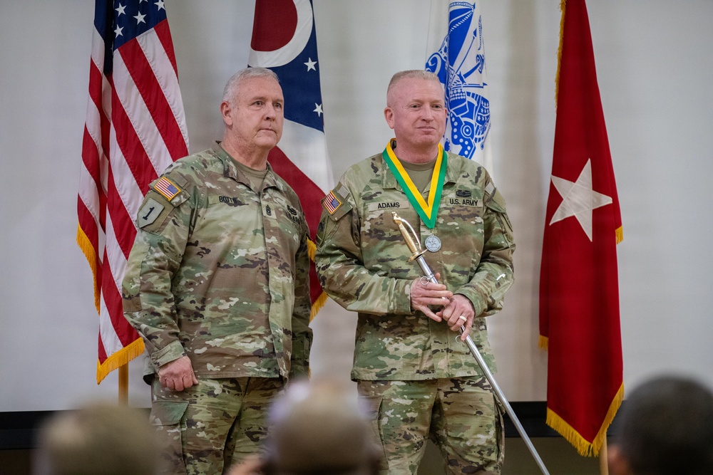 Command Sergeant Major William Adams Retirement Ceremony