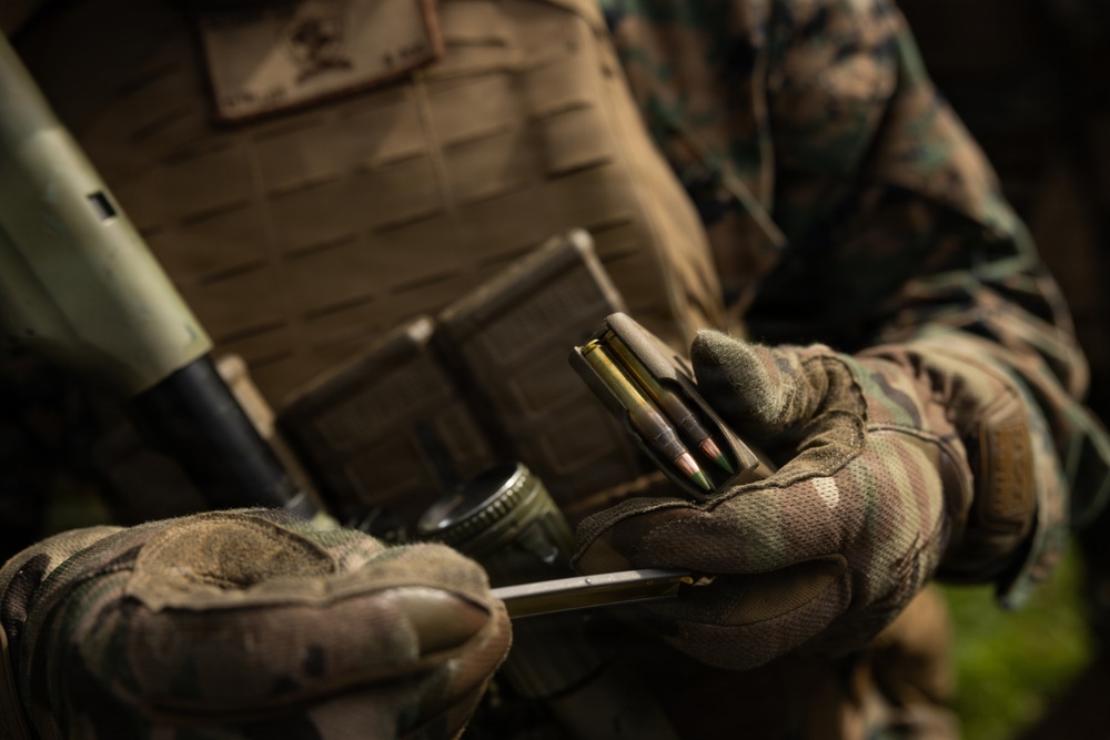 12th LCT Marines Execute a Small Arms Live-Fire Range