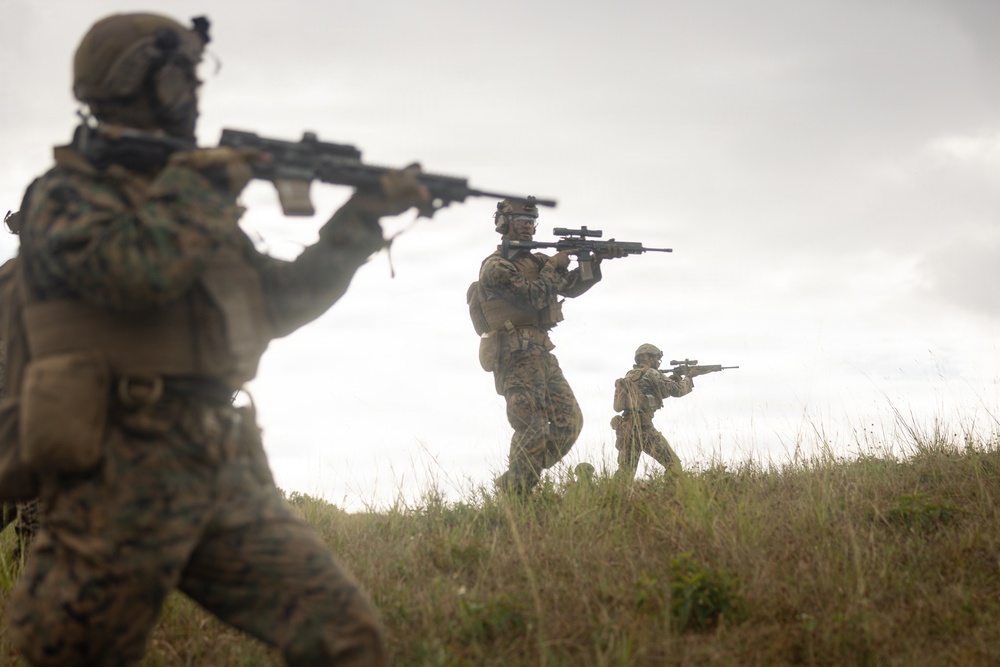 12th LCT Marines Execute Fire Team Attacks During an FTX