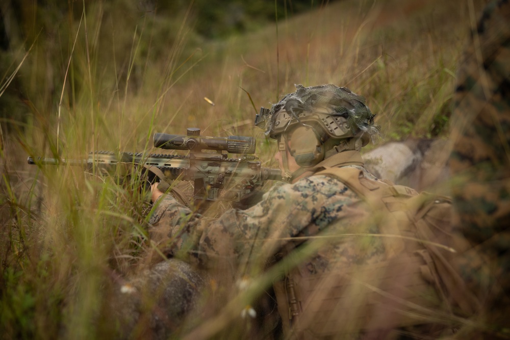 12th LCT Marines Execute a Small Arms Live-Fire Range