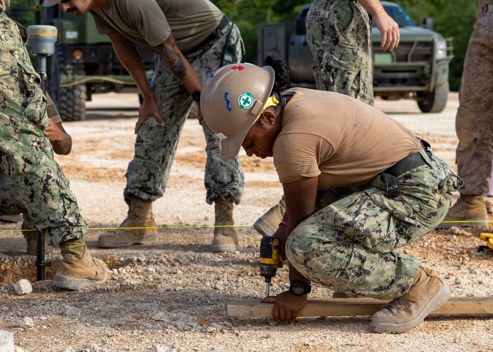 NMCB 133 Continue Construction for New Security Fence and Access Road