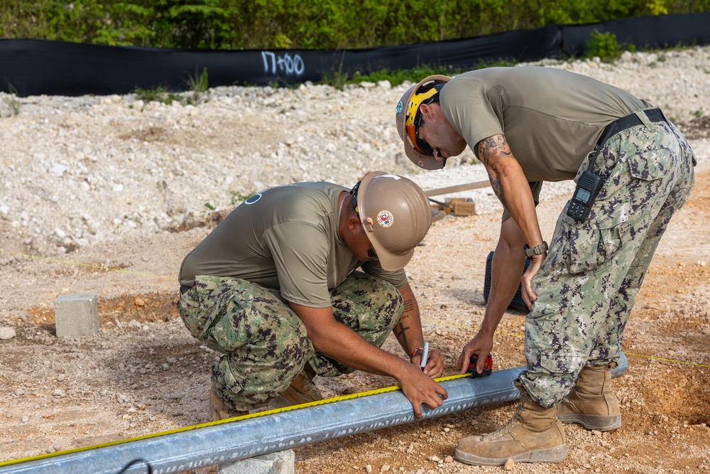 NMCB 133 Continue Construction for New Security Fence and Access Road