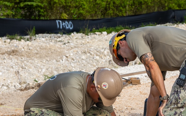 NMCB 133 Continue Construction for New Security Fence and Access Road