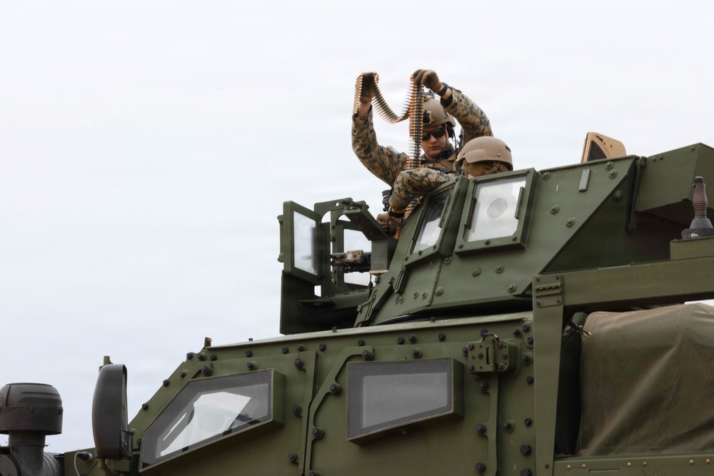 MARINES CONDUCT LIVE-FIRE AND CONVOY OPERATIONS