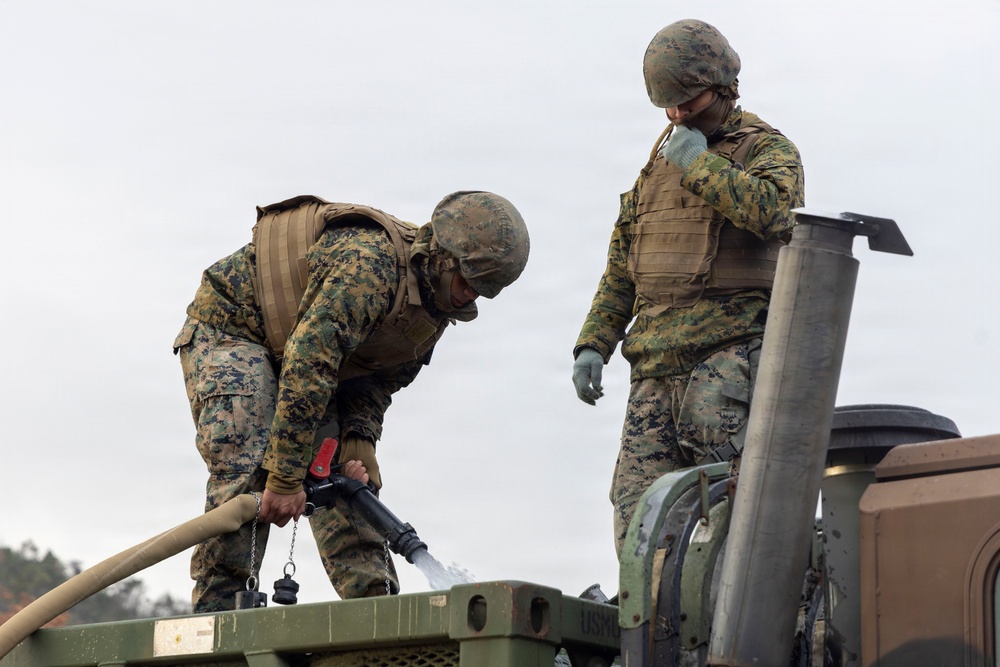 U.S. Marines operate out of Haramura Training Area