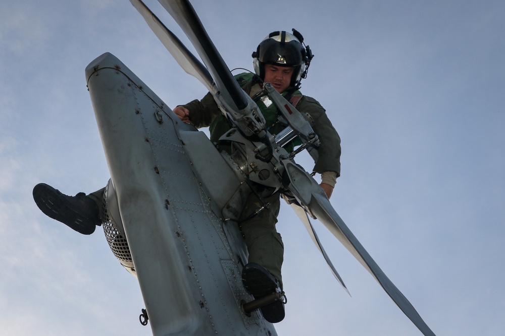 Frank E. Petersen Jr. conducts routine operations