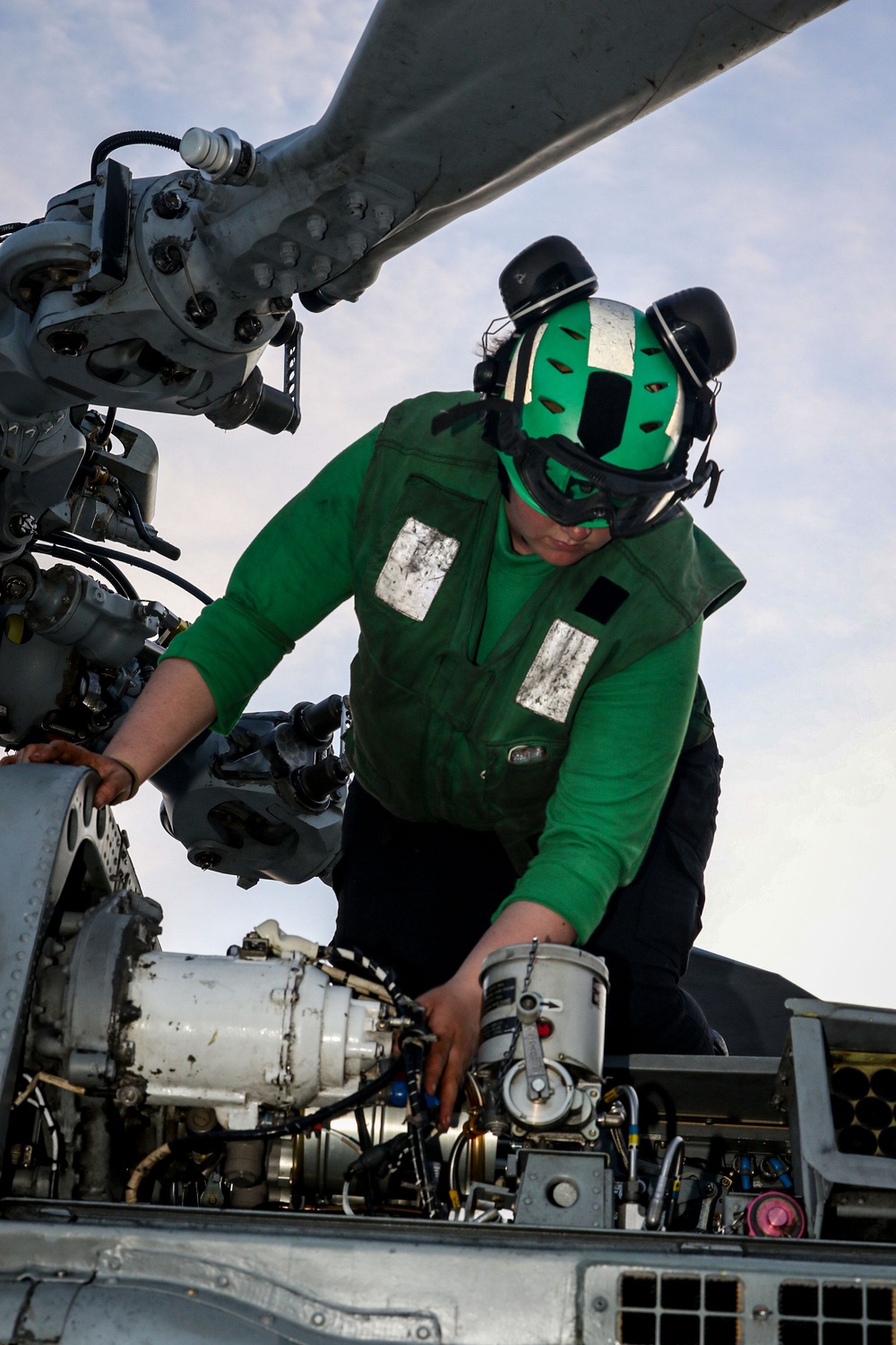 Frank E. Petersen Jr. conducts routine operations