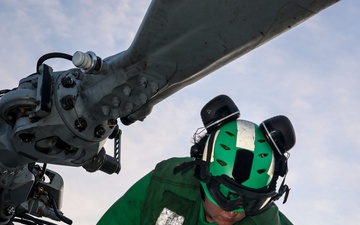 Frank E. Petersen Jr. conducts routine operations