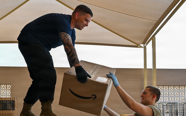 379th EFSS Postal Operations Keep Morale Moving