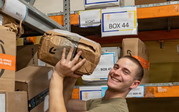 379th EFSS Postal Operations Keep Morale Moving