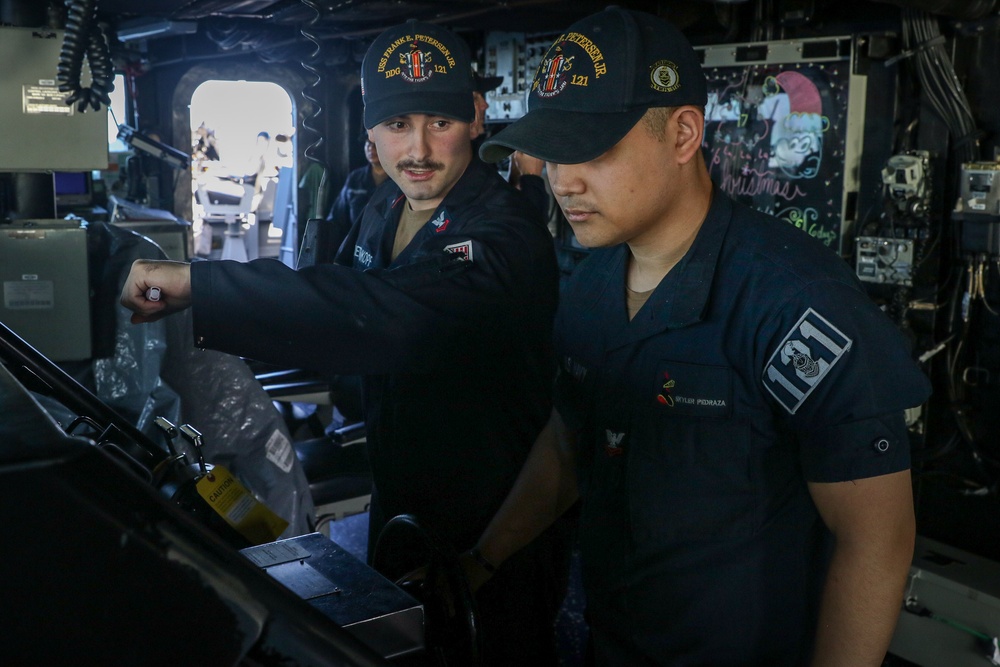 USS Frank E. Petersen Jr. conducts routine operations