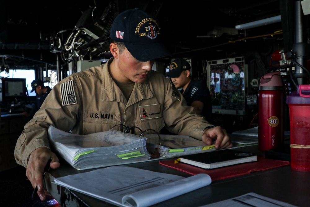 USS Frank E. Petersen Jr. conducts routine operations