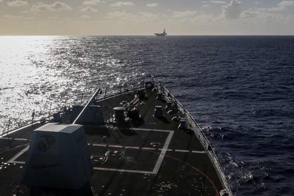 USS Frank E. Petersen Jr. conducts routine operations