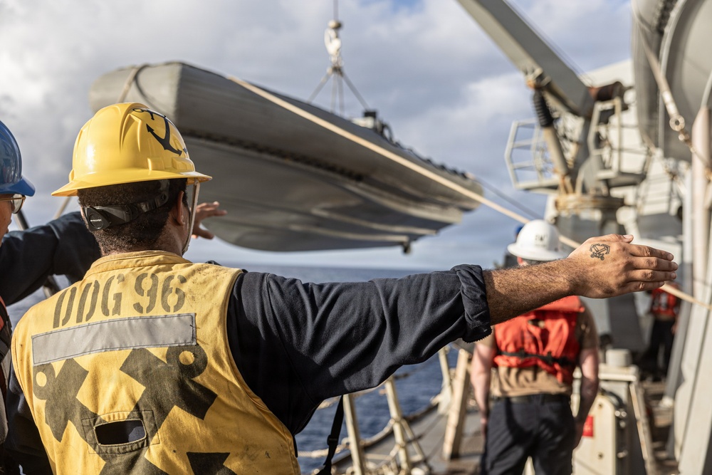 USS Bainbridge Small Boat Operations